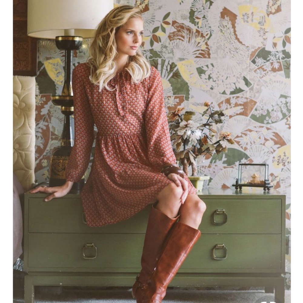 Boho ‘70s Style Breezy Spring Dress S